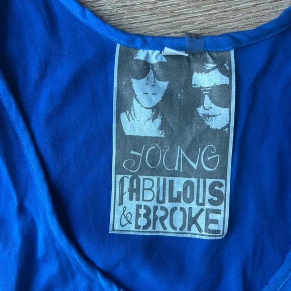 Young Fabulous & Broke Vibrant Blue Top - Picture 3 of 5